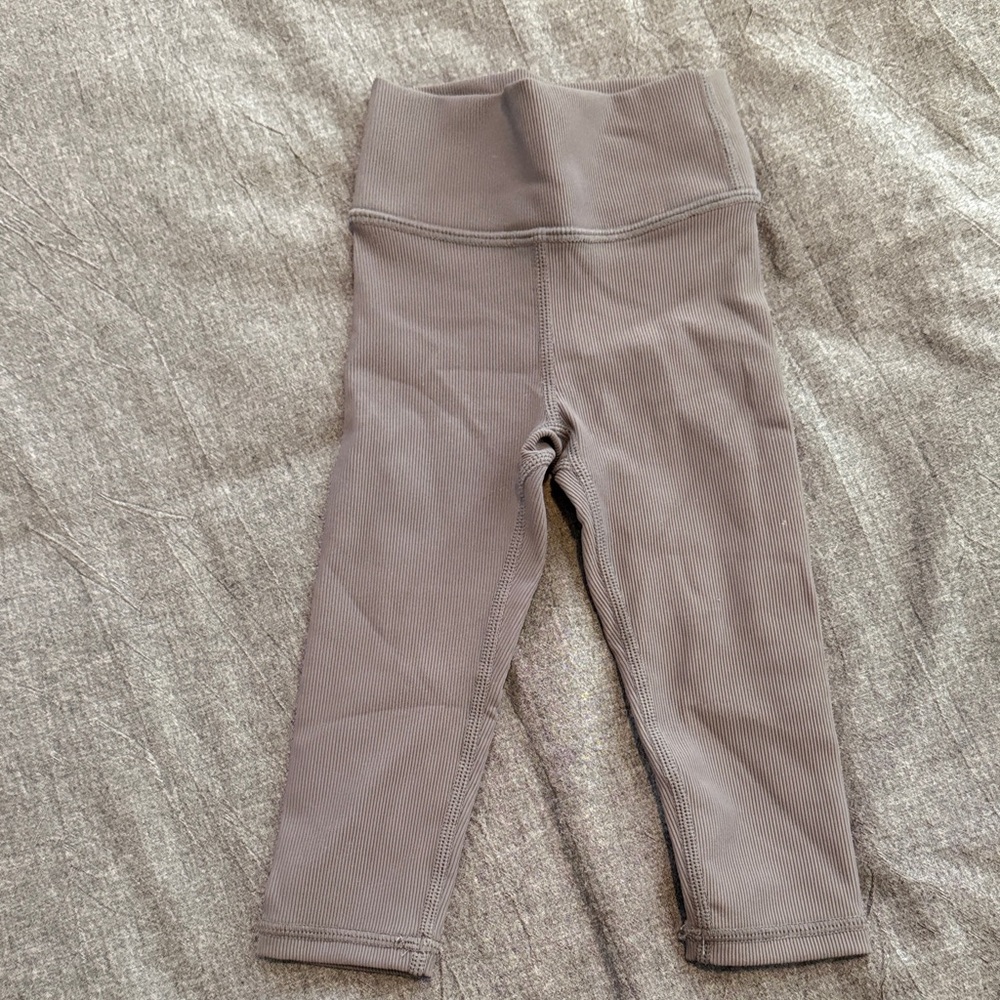 Little Bipsy Charcoal ribbed athletic Leggings